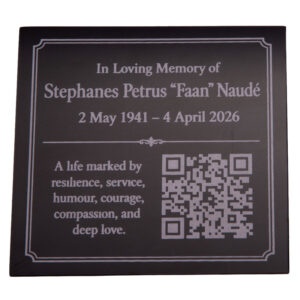 150 × 75 mm garden memorial plaque