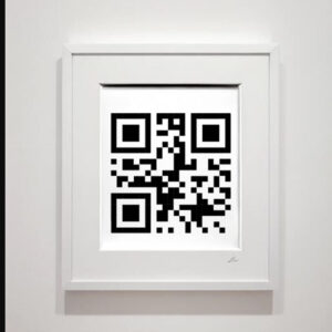 50 × 50 mm memorial QR code plaque