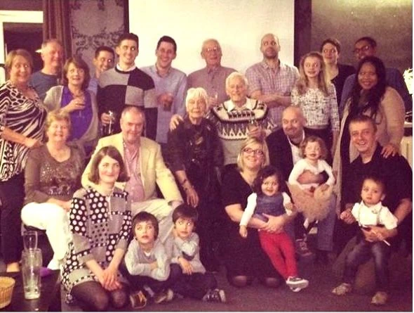 Family gathering in Prestbury