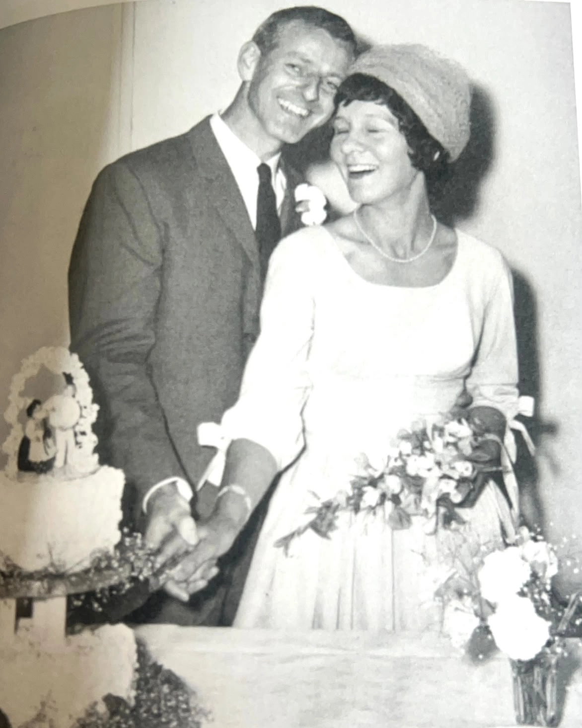 Des and Meri on their marriage day